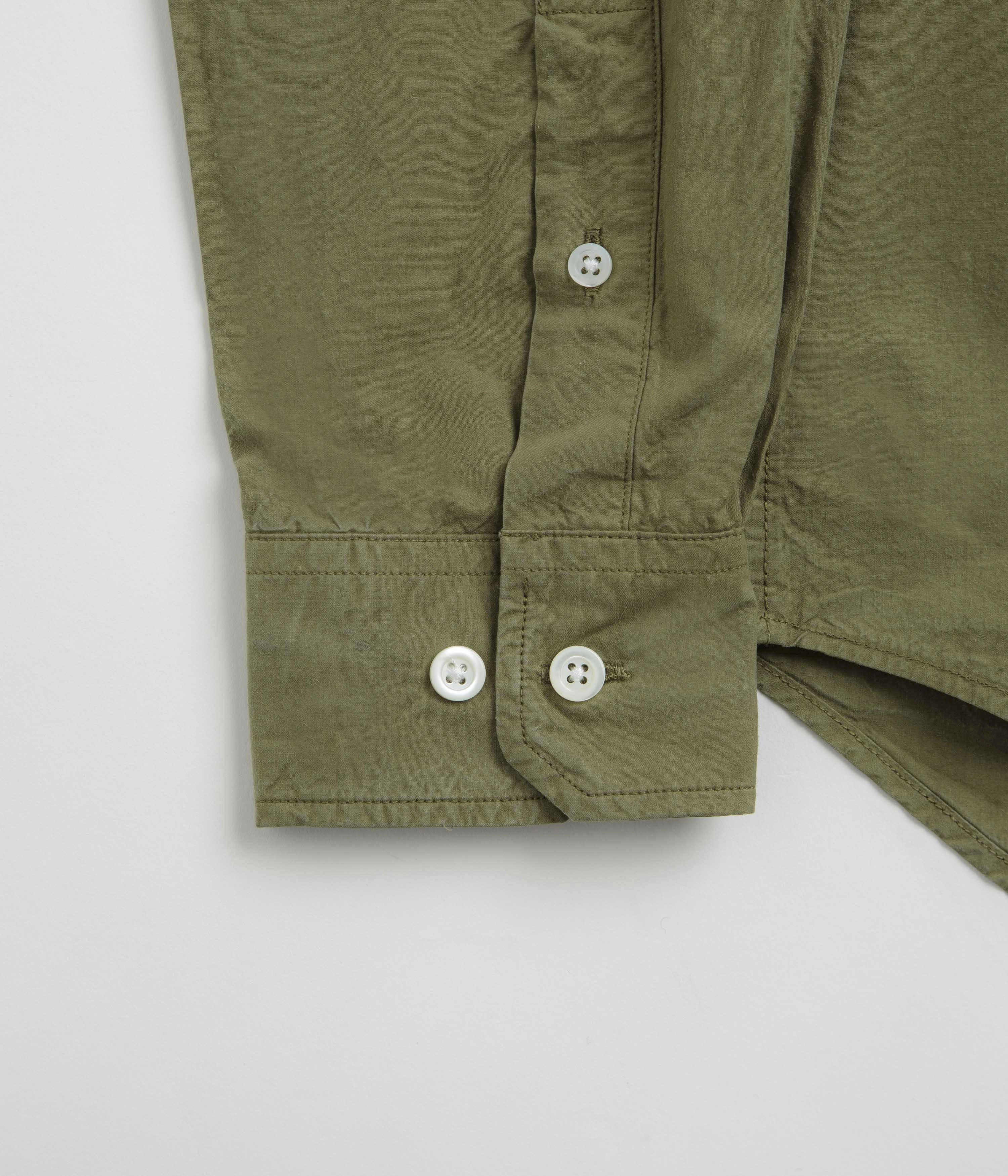 Norse Projects Osvald Cotton Tencel Shirt - Sitka Green Trendy Vibes Camouflage Style