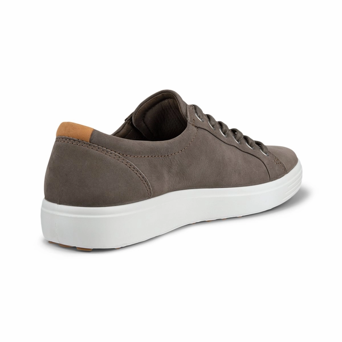 Ecco Men's Soft 7 Sneaker Grey Nubuck Secure Step Core Routine