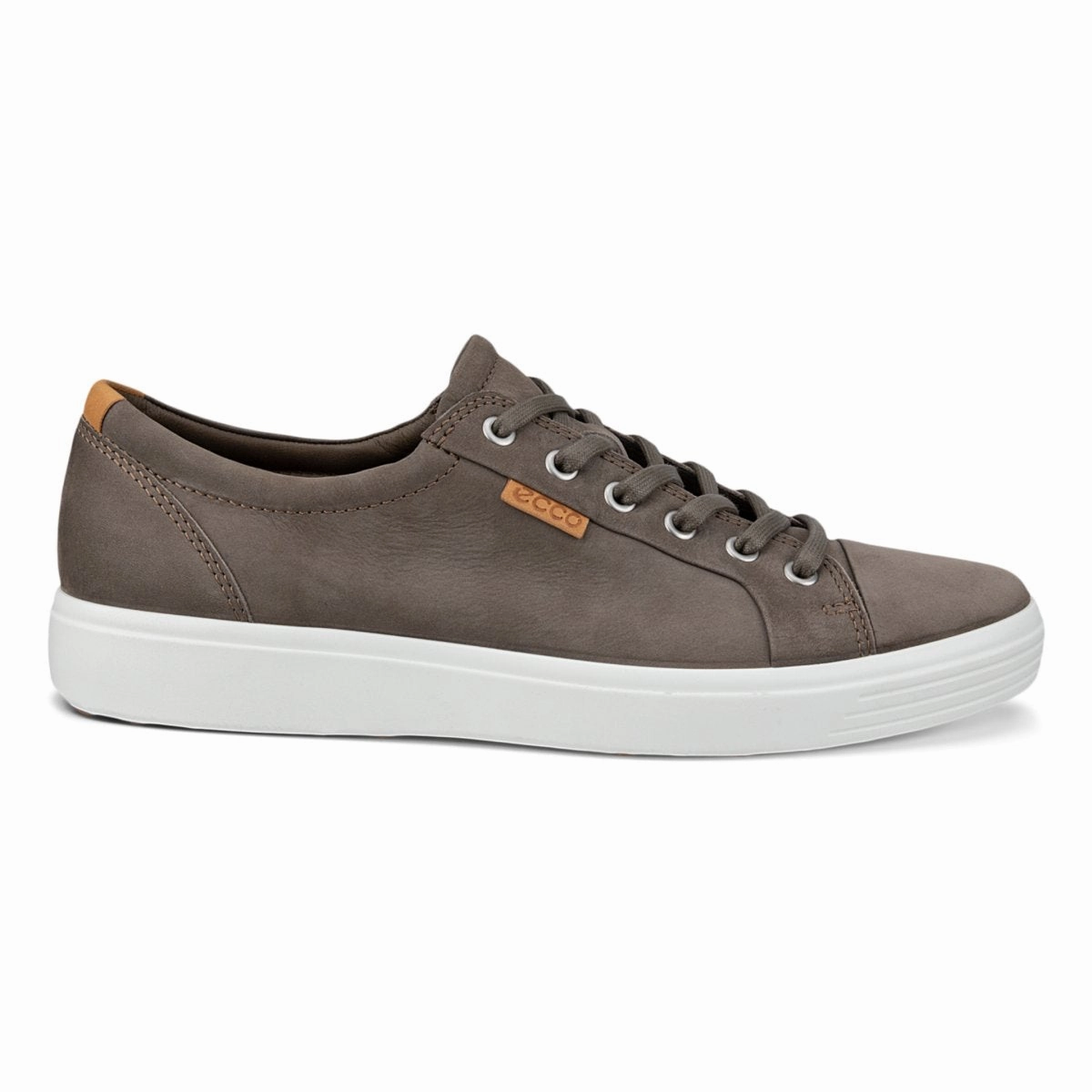 Ecco Men's Soft 7 Sneaker Grey Nubuck Rigidity Control
