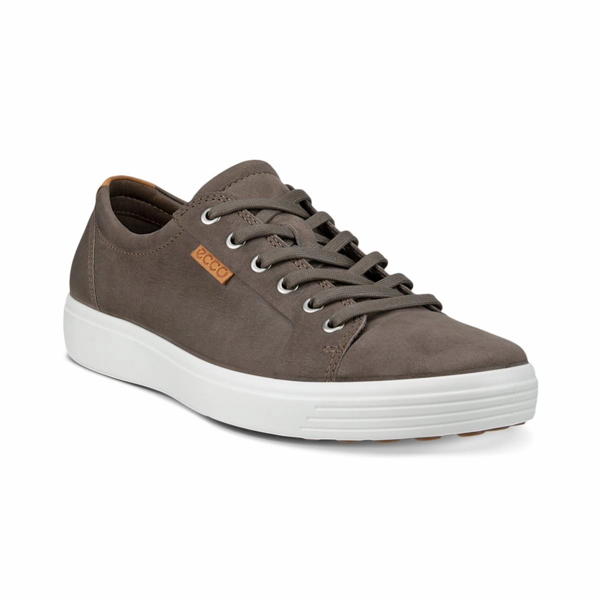 Core Fitness Stitch Down Technique Ecco Men's Soft 7 Sneaker Grey Nubuck