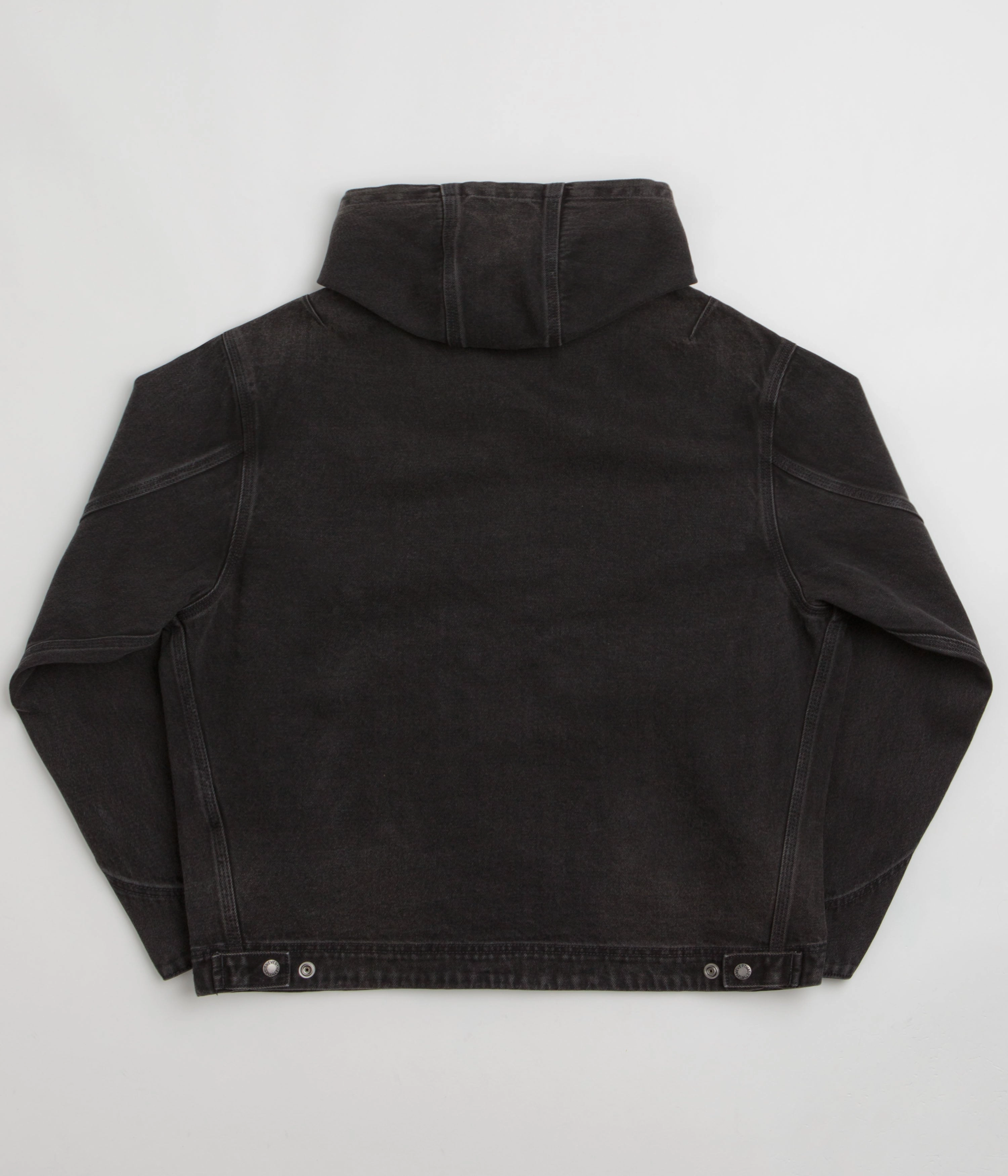 thisisneverthat Washed Carpenter Jacket - Black Outdoor Essentials Thermal Protection