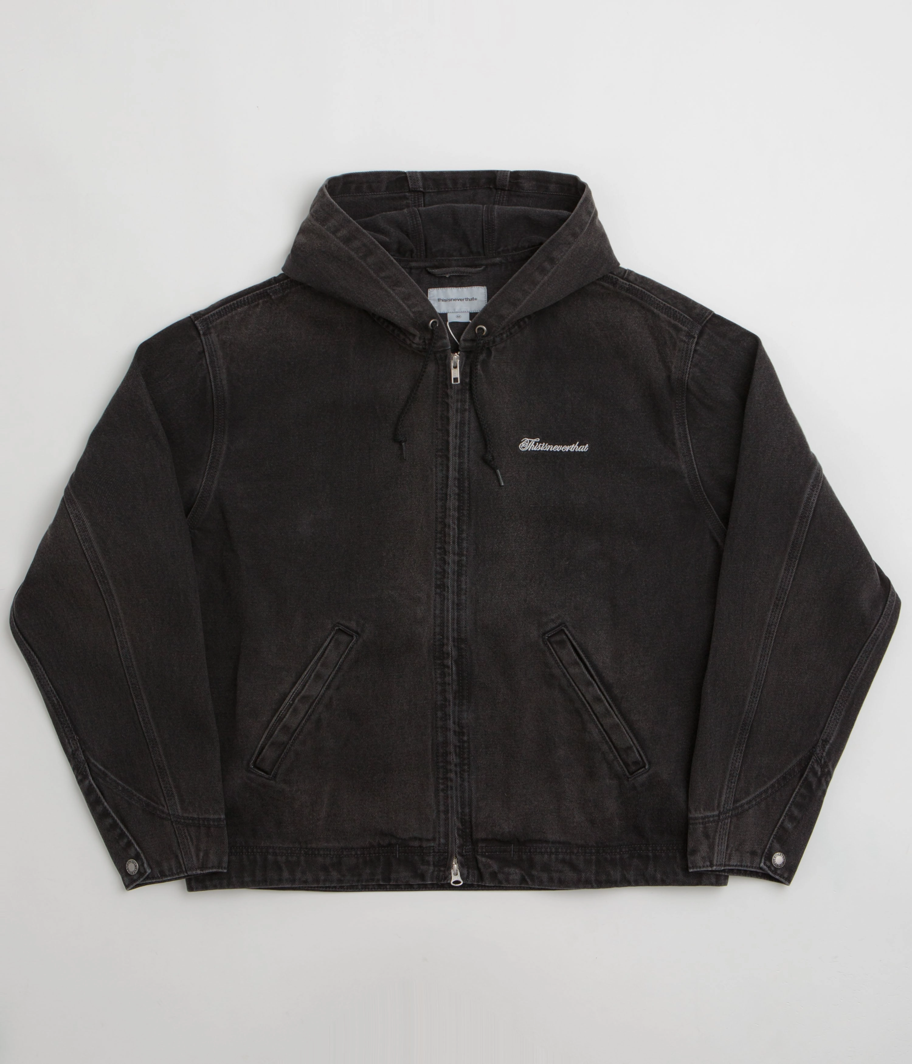 thisisneverthat Washed Carpenter Jacket - Black aesthetically pleasing
