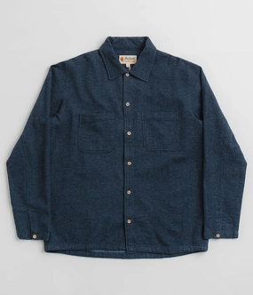 Perfect Fit All-day Comfort Mollusk Builder Shirt - True Blue