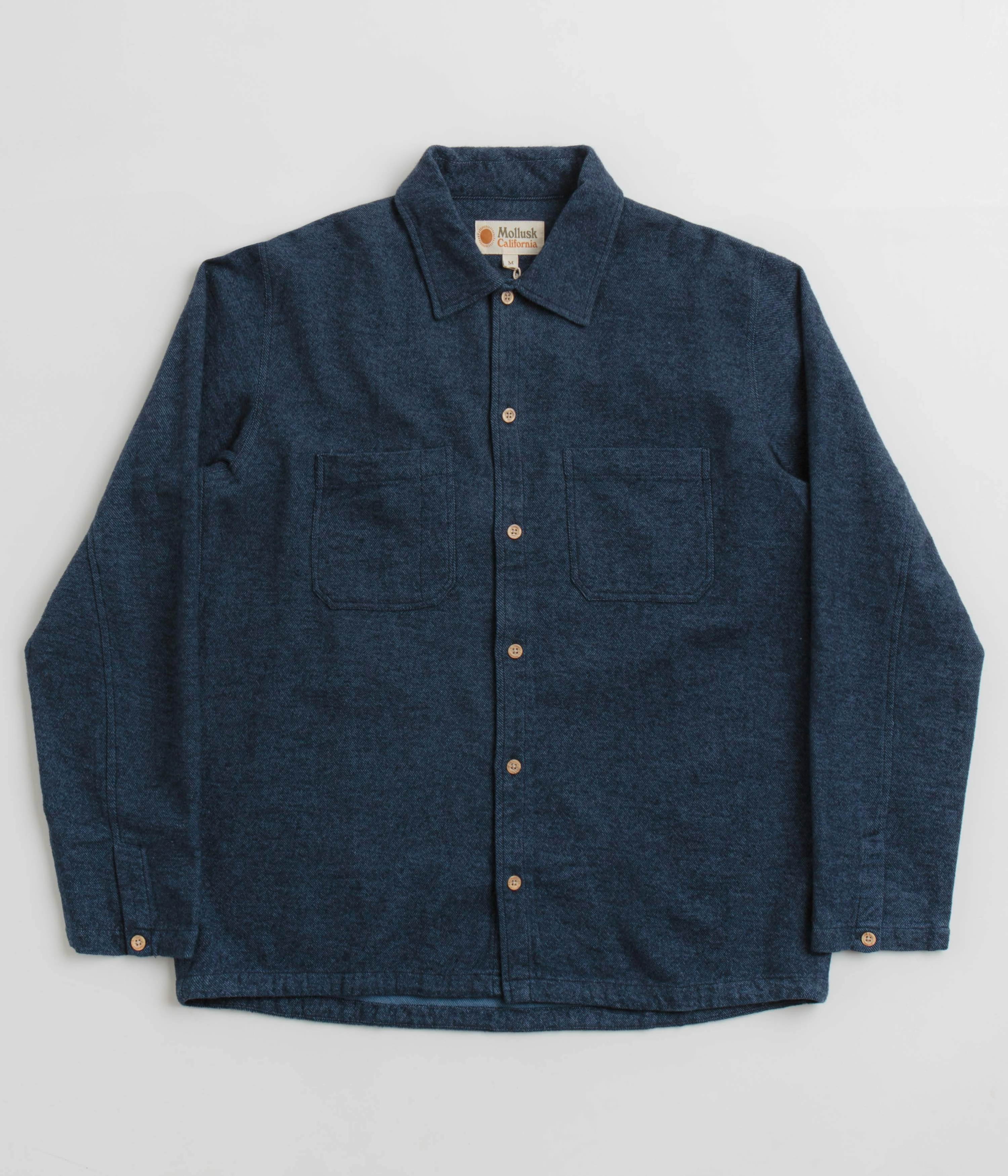 Perfect Fit All-day Comfort Mollusk Builder Shirt - True Blue