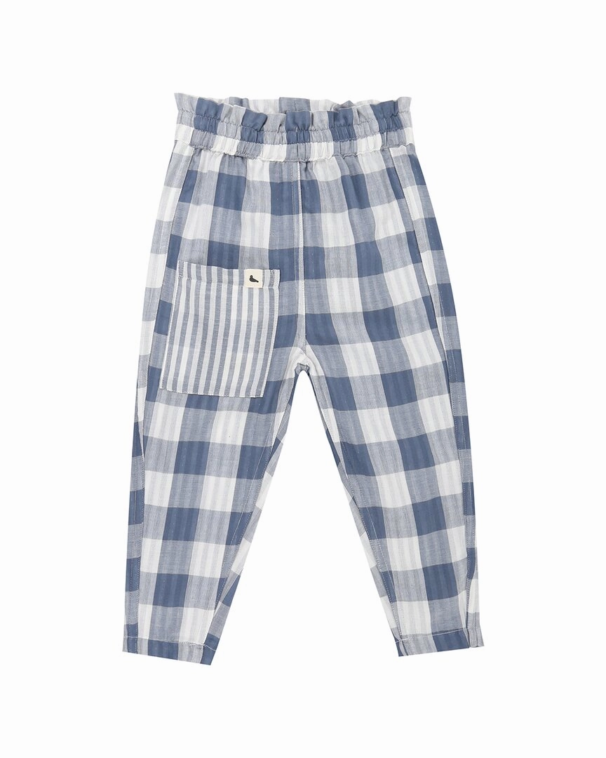 Ultra Soft Texture Effortless Fit Turtledove London Marine Check Reversible Trouser