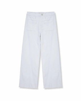 Recyclable Fabric Blend Essential Layer Habitual Wide Leg Full Length Jean