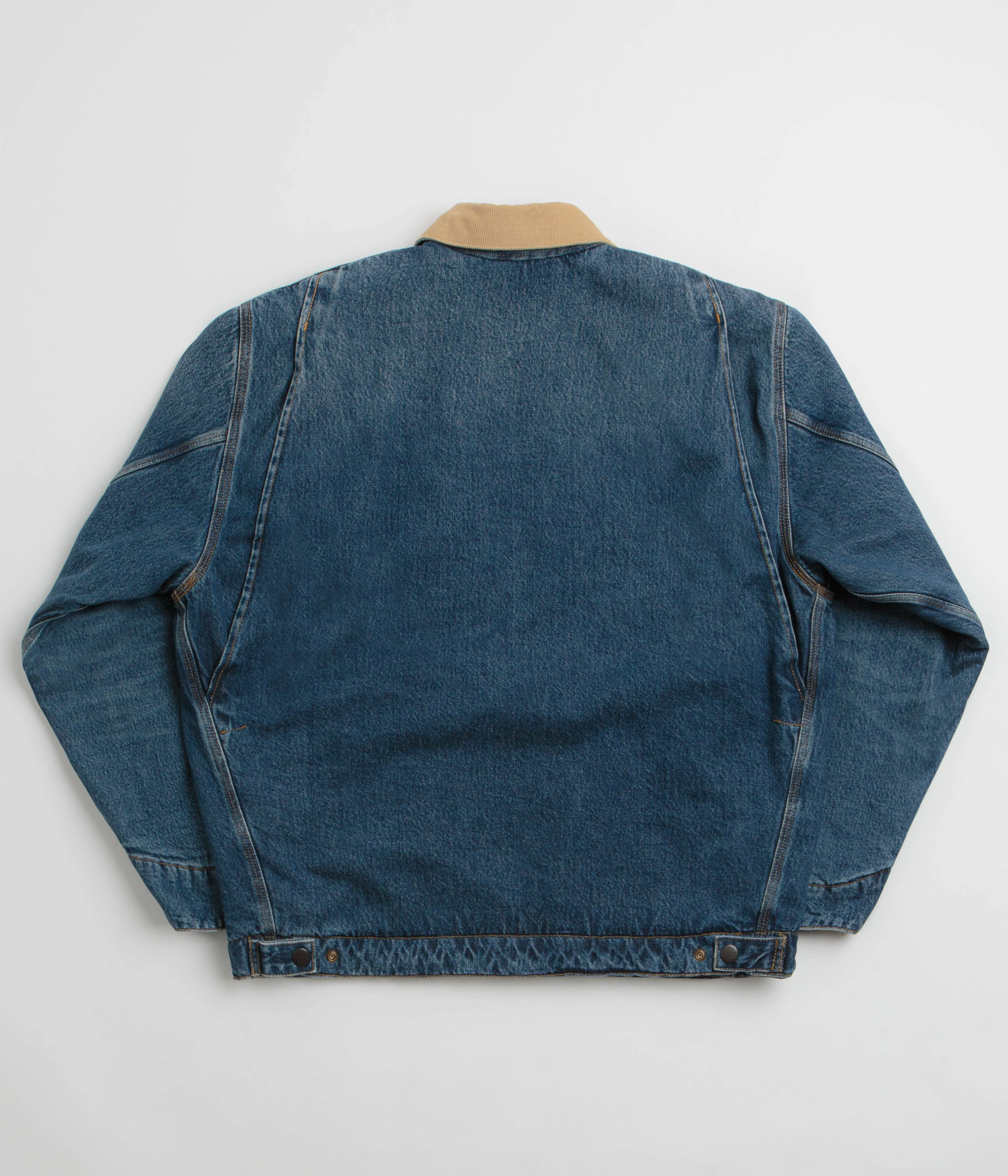 restaurant Fedora Carhartt OG Detroit Jacket - Blue / Dusty Hamilton Brown