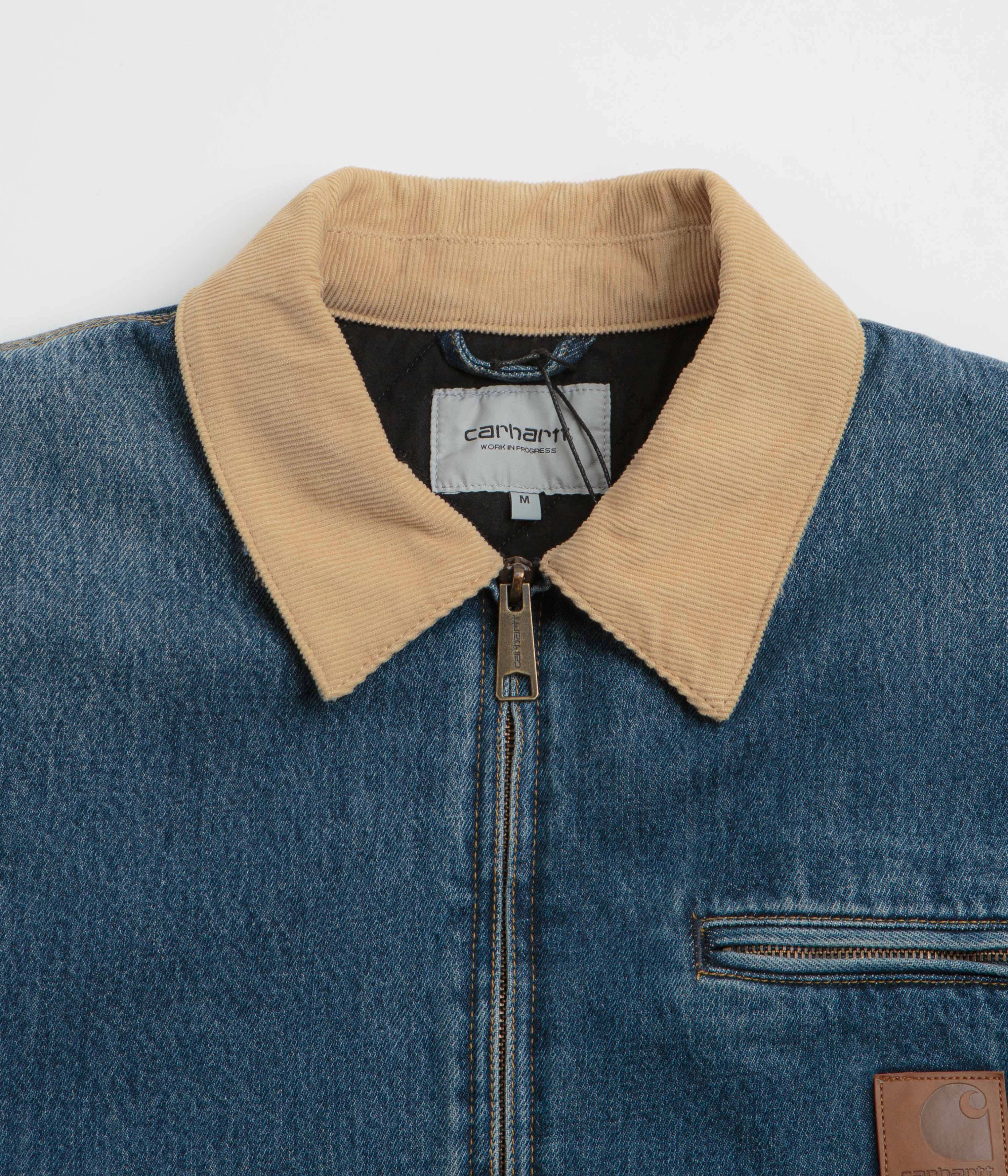 Carhartt OG Detroit Jacket - Blue / Dusty Hamilton Brown Shield