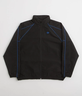 Adidas Gazelle Premiere Track Jacket - Black / White / Team Royal Blue Patchwork