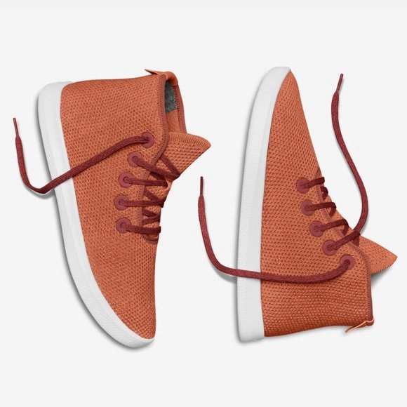 Hot Weather Allbirds Tree Toppers - CLASSICS: Orange (White Sole)