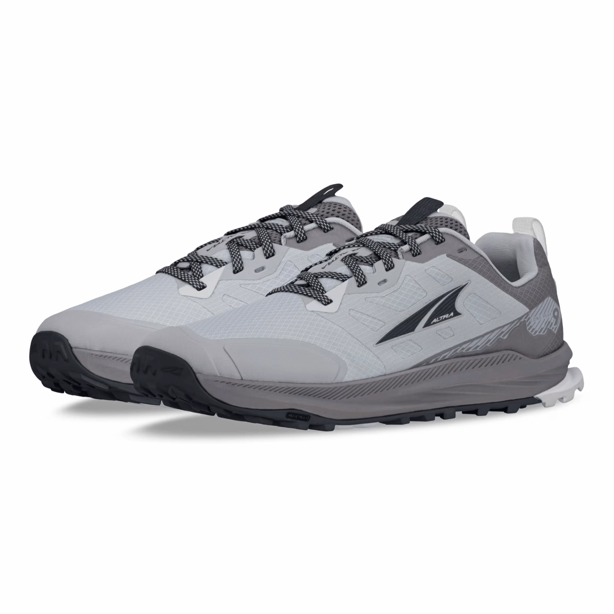 Bonded Seam Technology Sustainable Material Blend Altra Men's Lone Peak 9 Grey