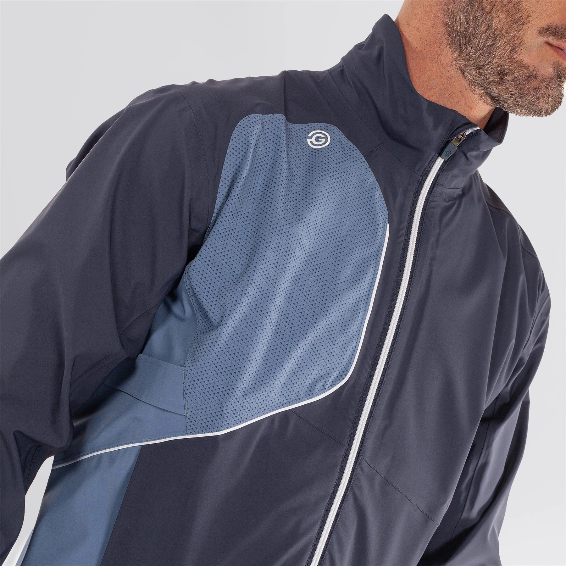 Publish Ames PERTEX Waterproof Jacket Navy/Moonlight Blue
