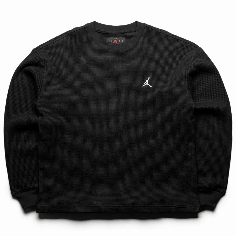 Jordan Flight Mountainside Waffle L/S Tee - Black/White Fashionista
