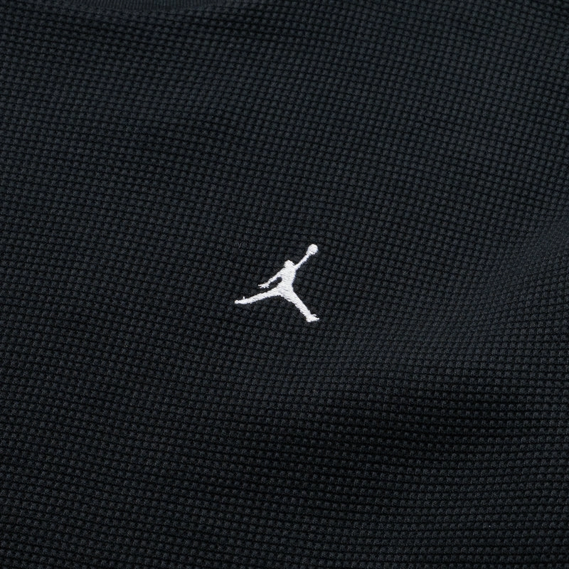 Jordan Flight Mountainside Waffle L/S Tee - Black/White leggings silhouette straight legs
