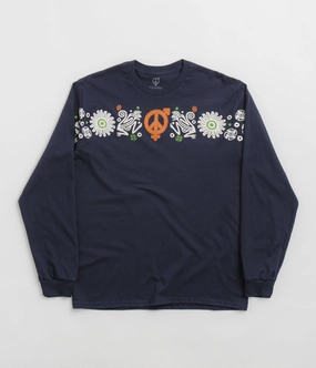 Sexhippies Primate Long Sleeve T-Shirt - Navy city break