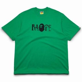 A Bathing Ape Screen Print Logo Tee - Green theater performance Cultural Event