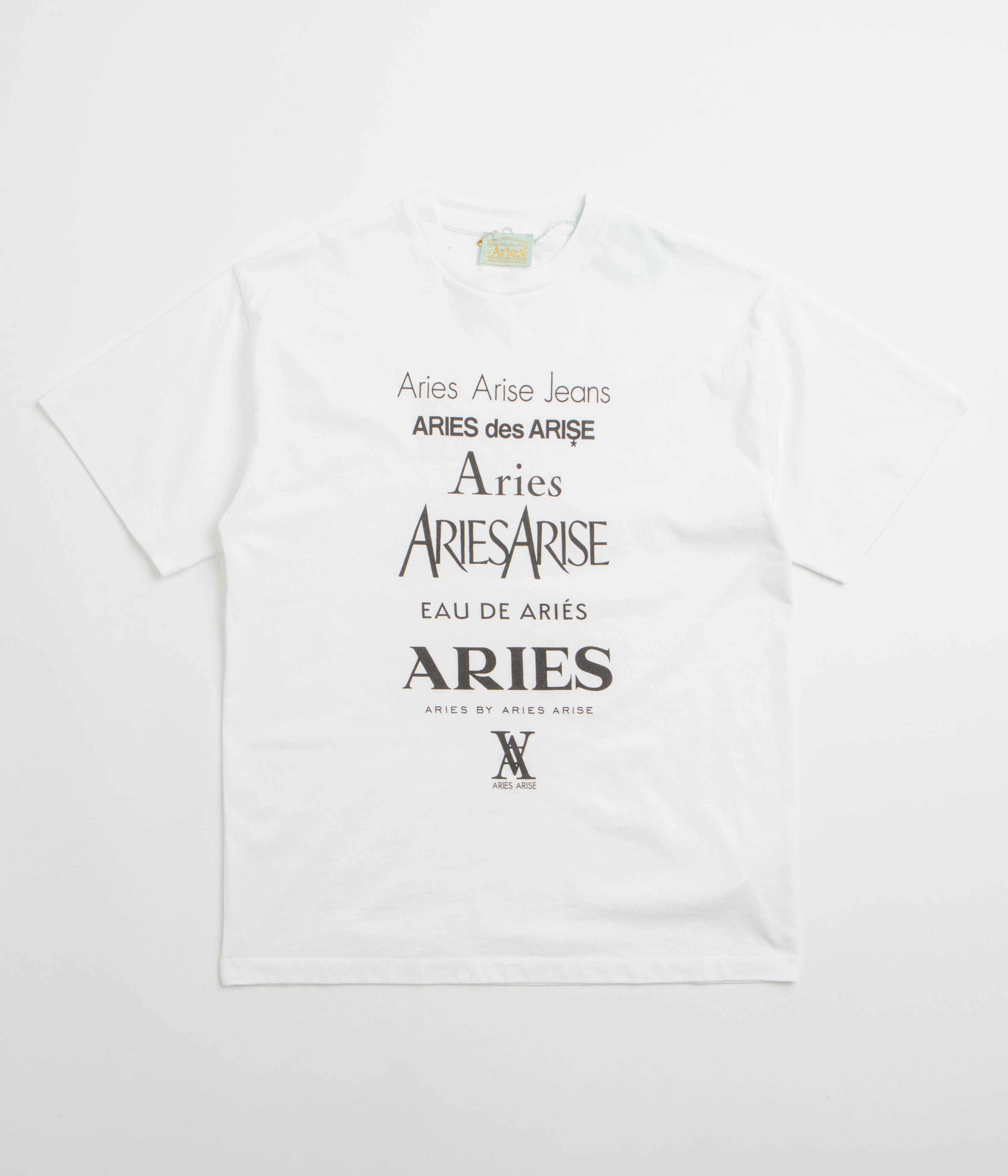 softball Lightweight Jersey Knit Aries Perfume T-Shirt - White