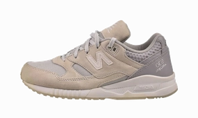 530 "Suede -White" Seamless Toe Box