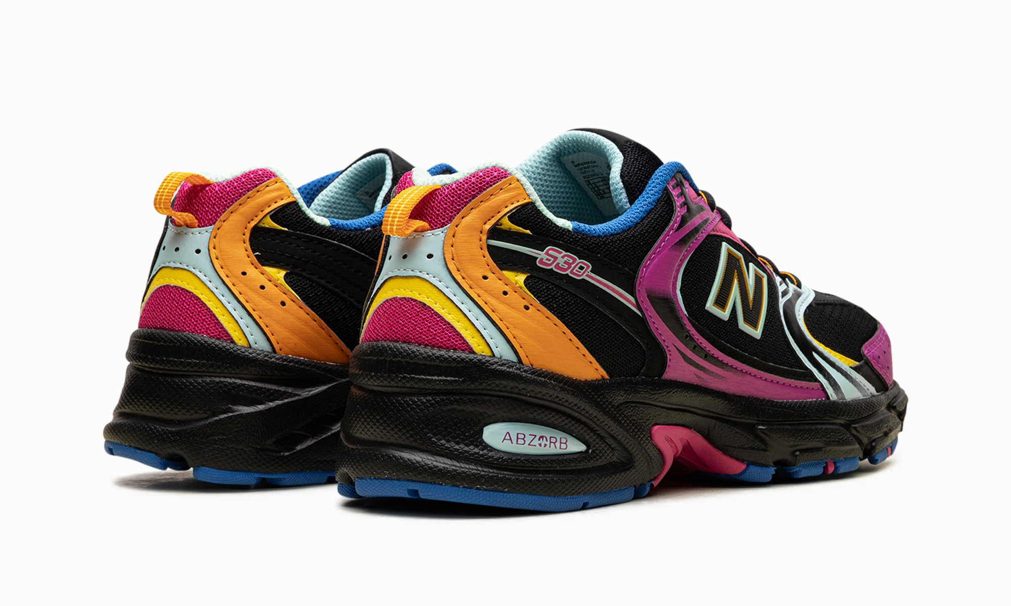 Contoured Footbed Geometry 530 "Black Multi-Color"