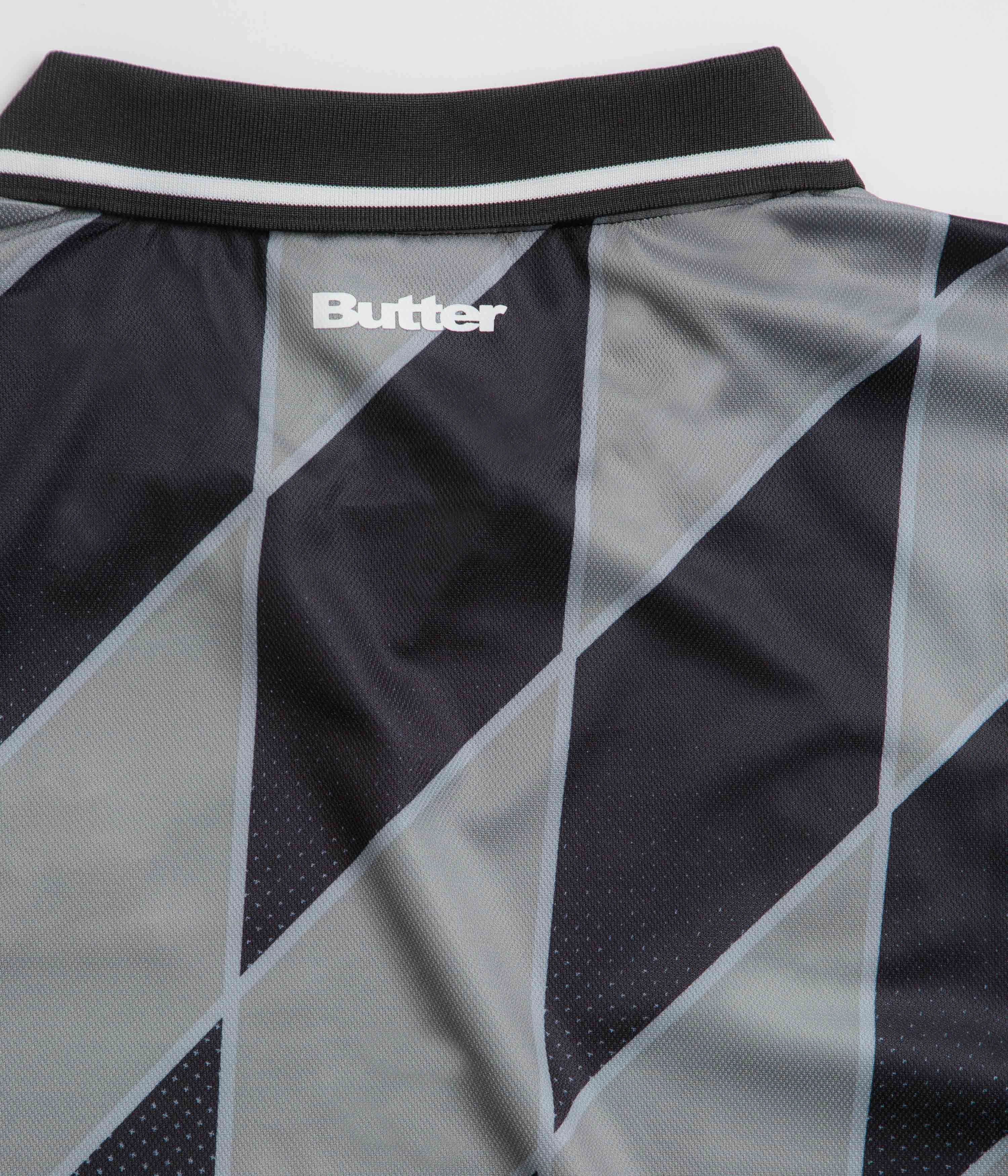 Butter Goods Football Jersey - Grey / Black Bridesmaid outfit
