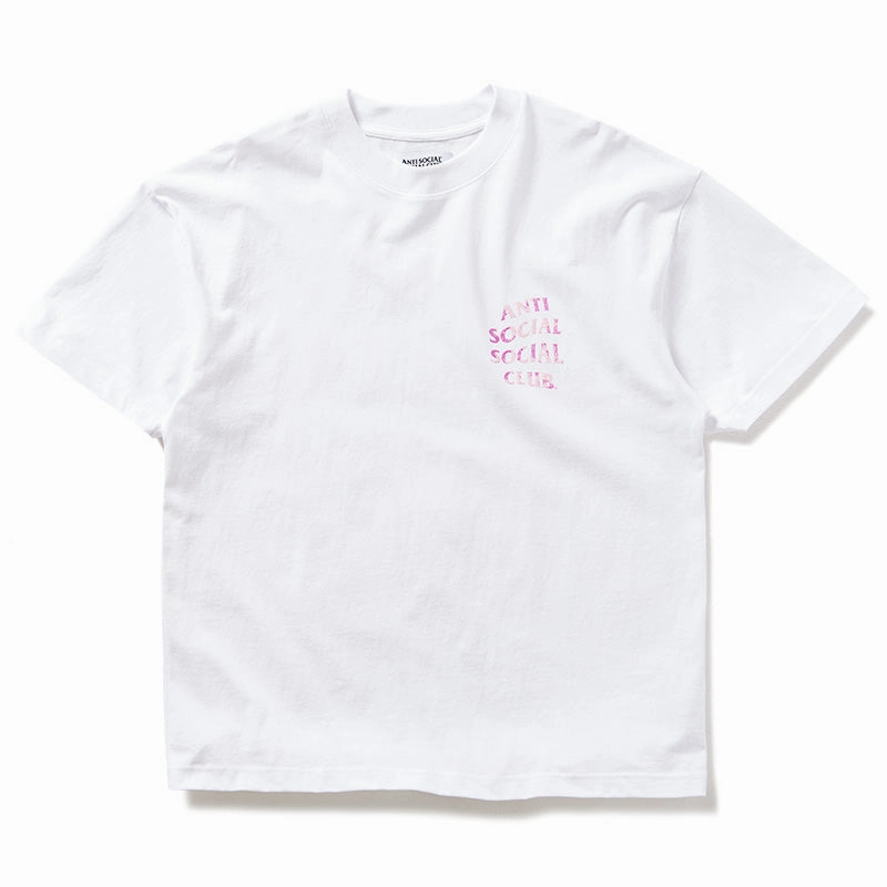 Anti Social Social Club Weathered Tee - White modern hem basketball event