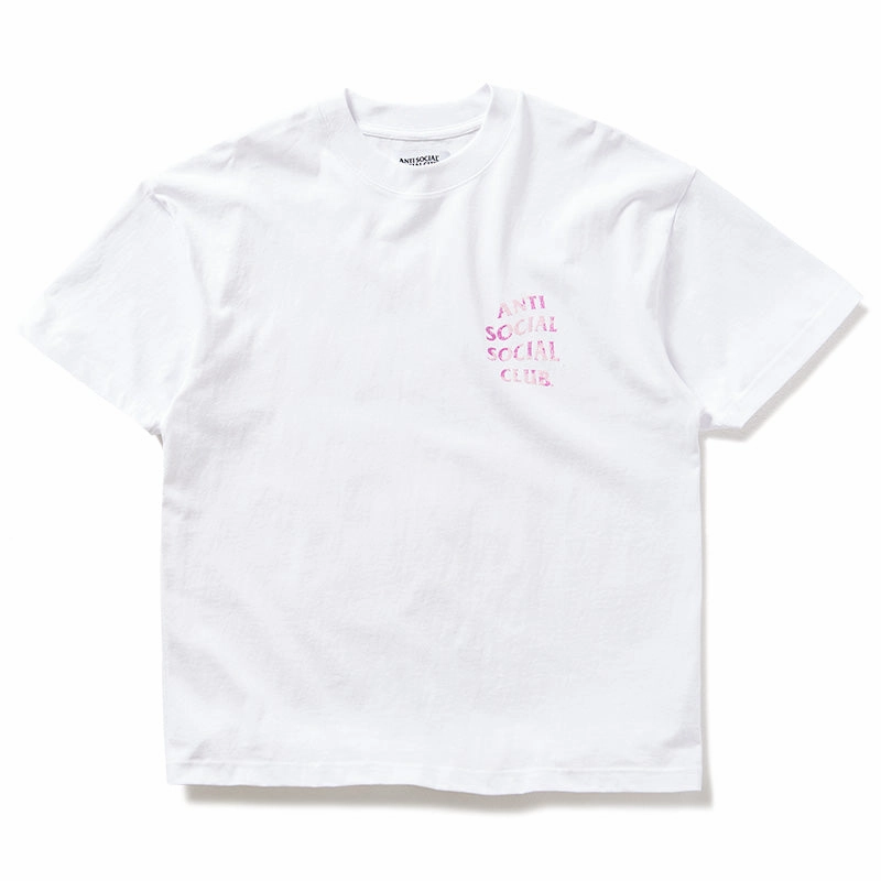 Anti Social Social Club Weathered Tee - White mid-quality Comfort Fit