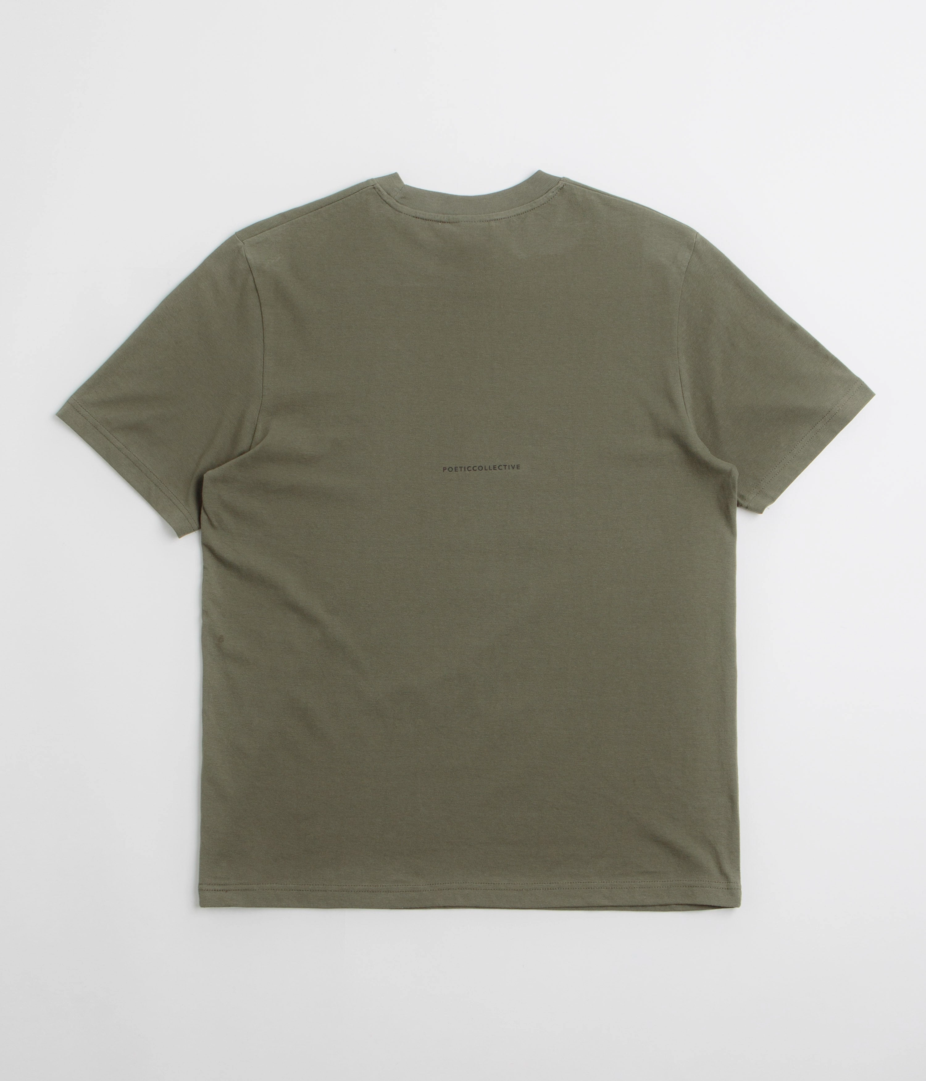 Poetic Collective Skull T-Shirt - Khaki smocking Tapered