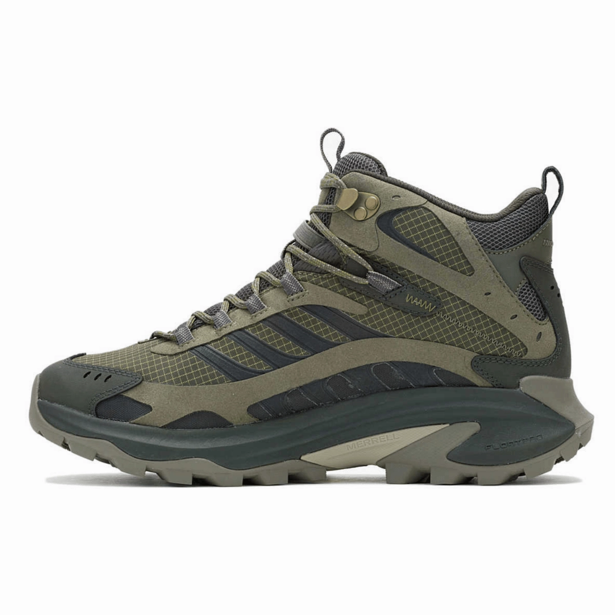 Day Long Hiking Light Merrell Men's Moab Speed 2 Mid Gore-Tex Olive