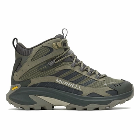 Merrell Men's Moab Speed 2 Mid Gore-Tex Olive Tread Easy
