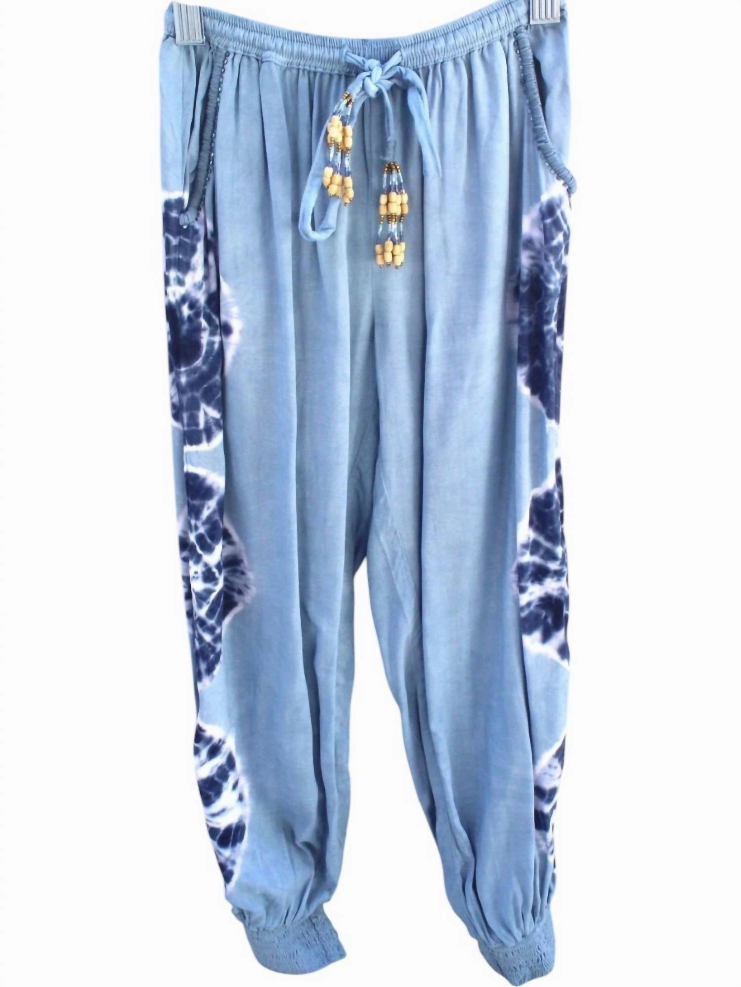 Reinforced Stitching Flexible Look Kid's Sunburst Pant In Indigo Blue