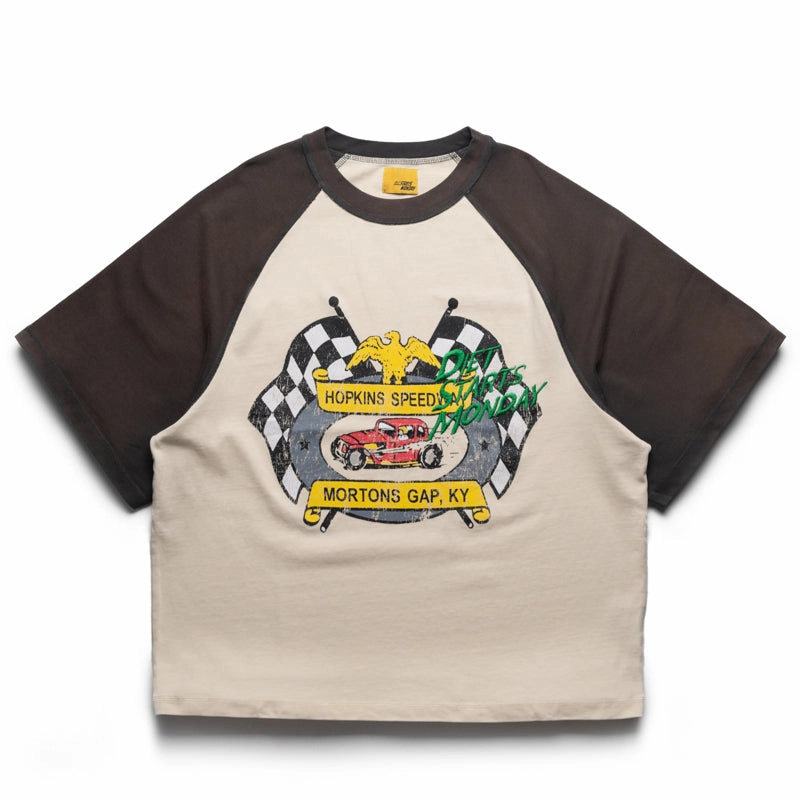 label Diet Starts Monday Mortons Gap Raglan Tee - Vintage Black/Antique White