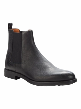 Indoor Effortless Look Bally Alan 6230181 Men's Black Goat Grained Leather Chelsea Boots