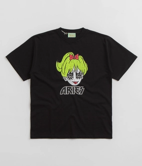 Aries Kiss T-Shirt - Black zipper