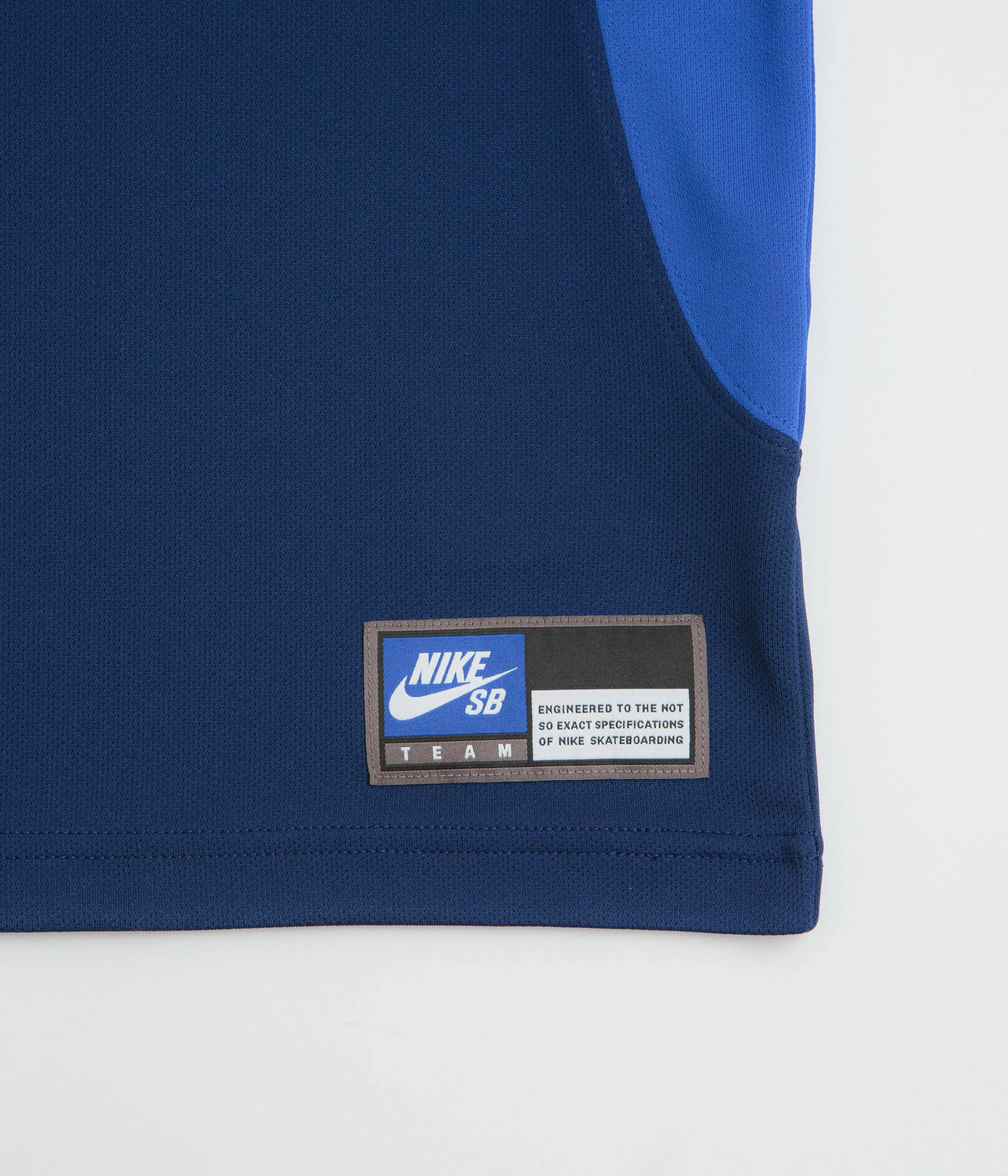 Nike SB Knit Jersey - Blue Void / Game Royal / White hospital event sweater silhouette