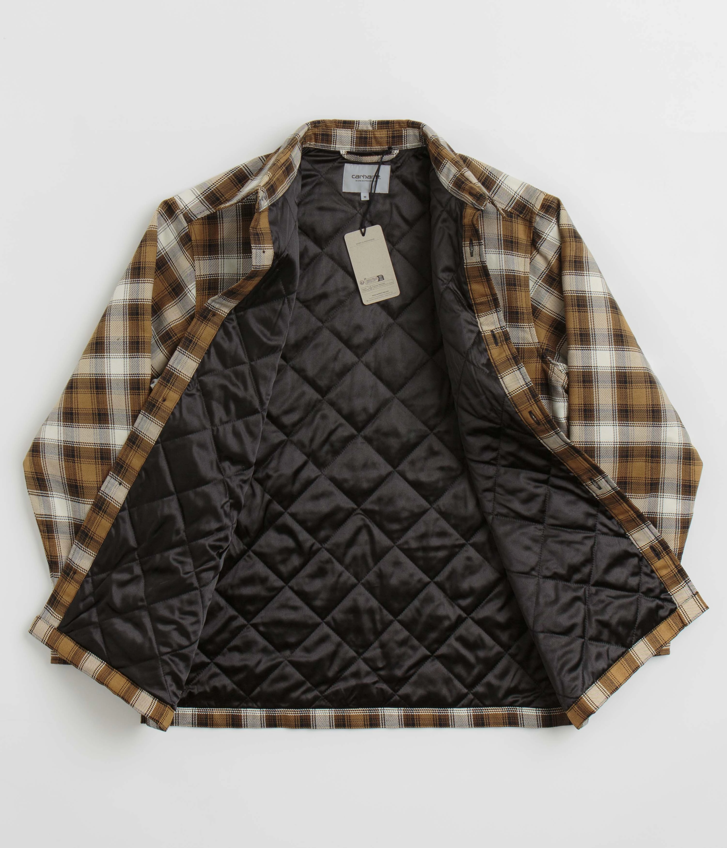 Carhartt Monahan Shirt Jacket - Monahan Check / Hamilton Brown Weatherproof Zipper Exhibit