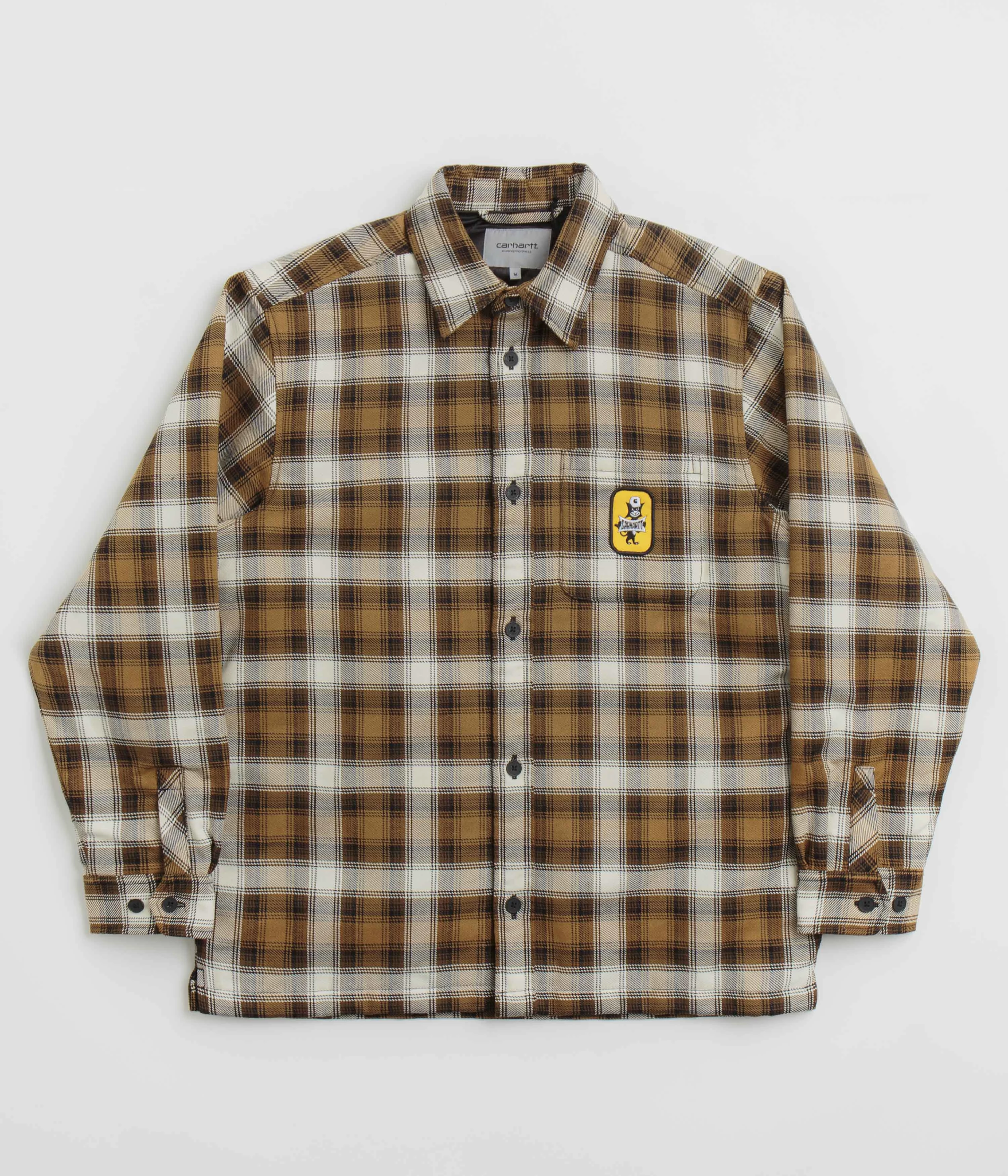 Stretchable Material Withstand Carhartt Monahan Shirt Jacket - Monahan Check / Hamilton Brown
