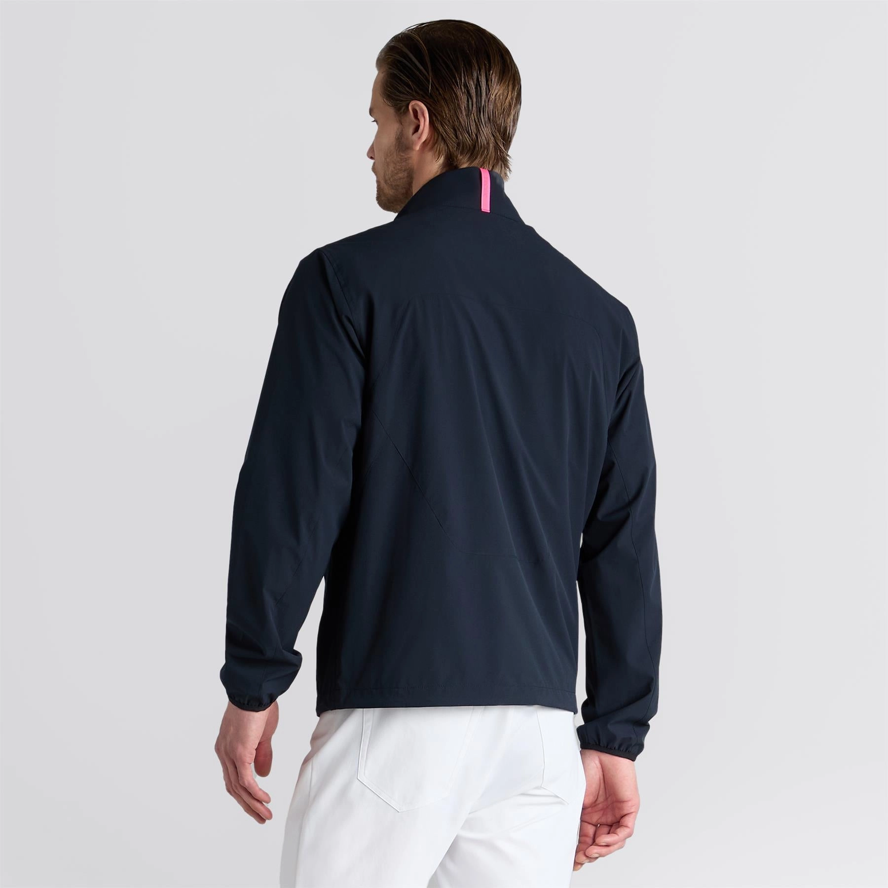 Solid Swim Parachute Windbreaker Jacket Twilight