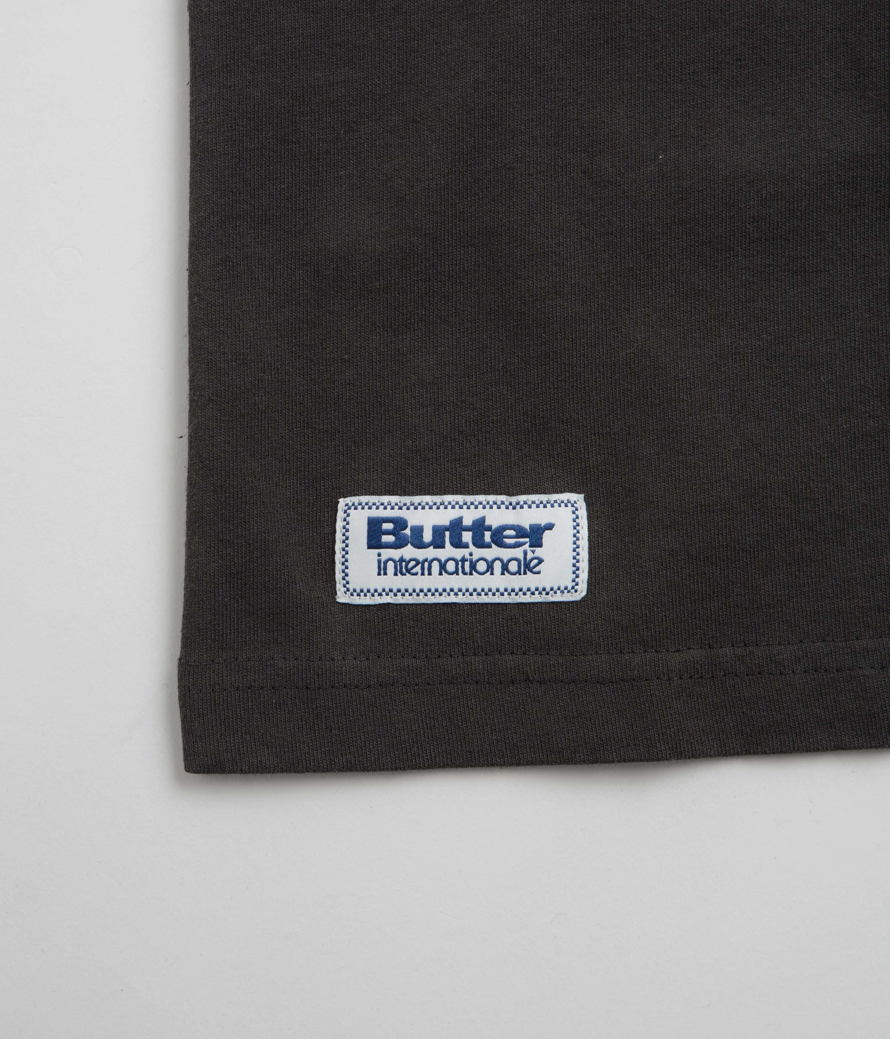Tailored Fit Butter Goods Movement T-Shirt - Washed Black