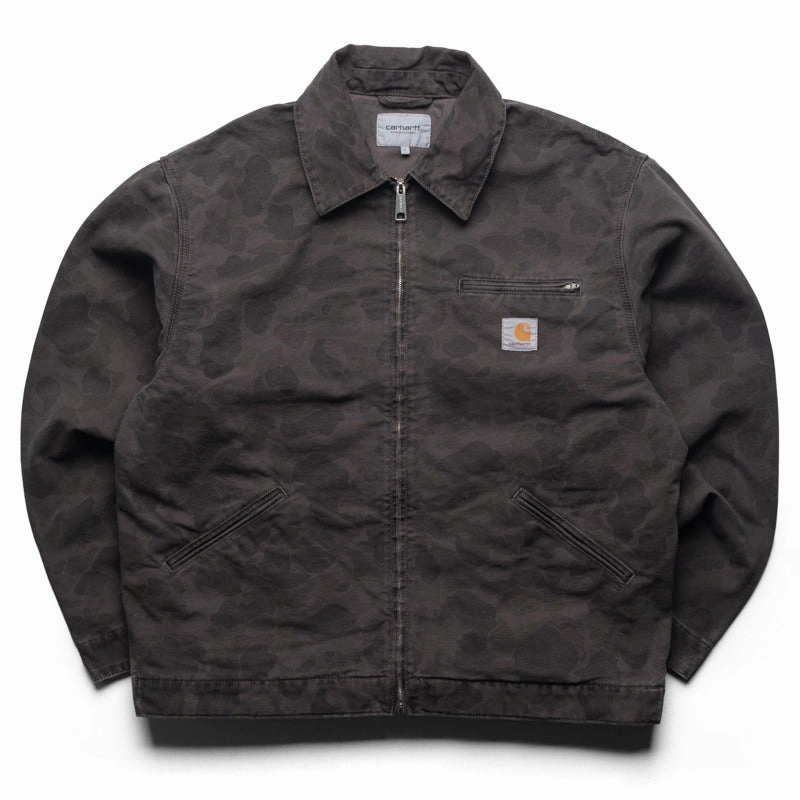 Carhartt WIP Duck Detroit Jacket - Green/Porphyry Camo Duck Insulated Comfort All Day Wear
