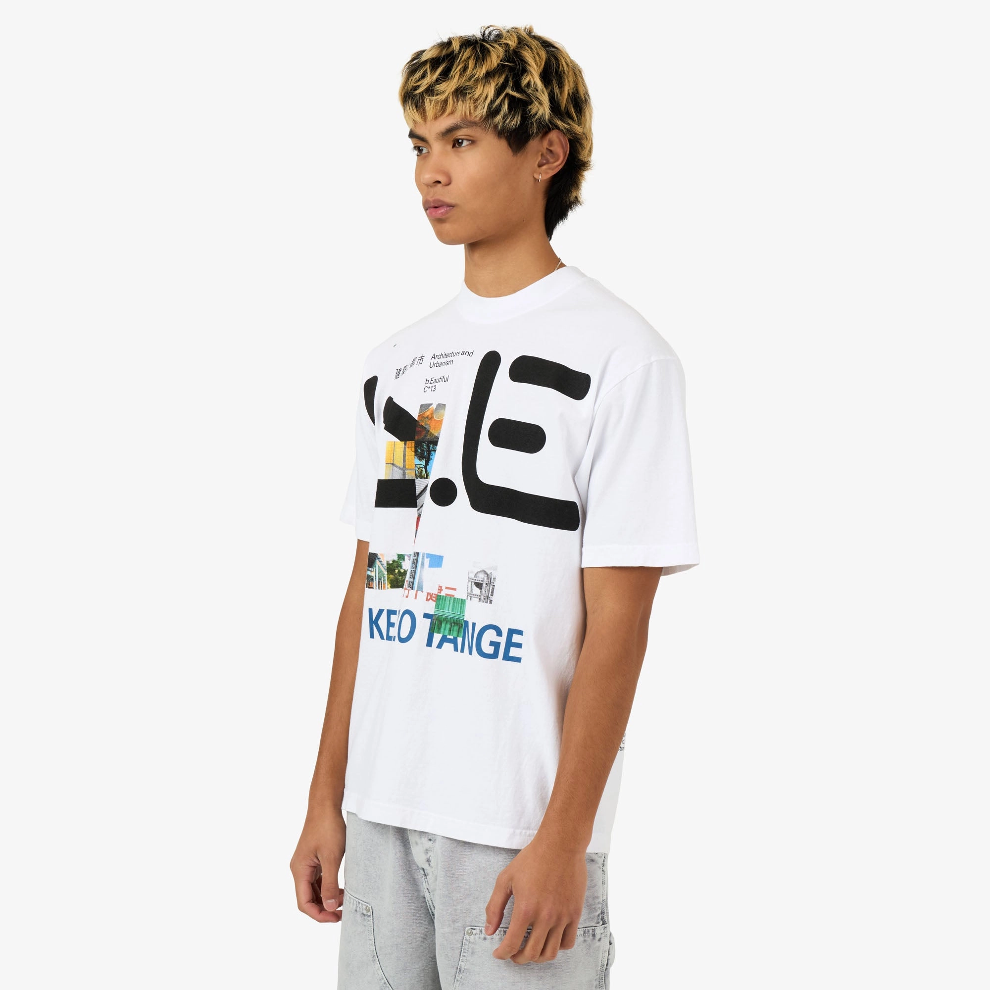 b.Eautiful Tange Issue T-Shirt White group venue event