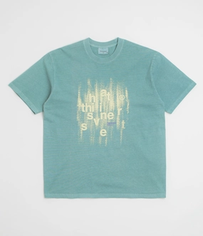 thisisneverthat Brushed Paint T-Shirt - Emerald lace hem Casual