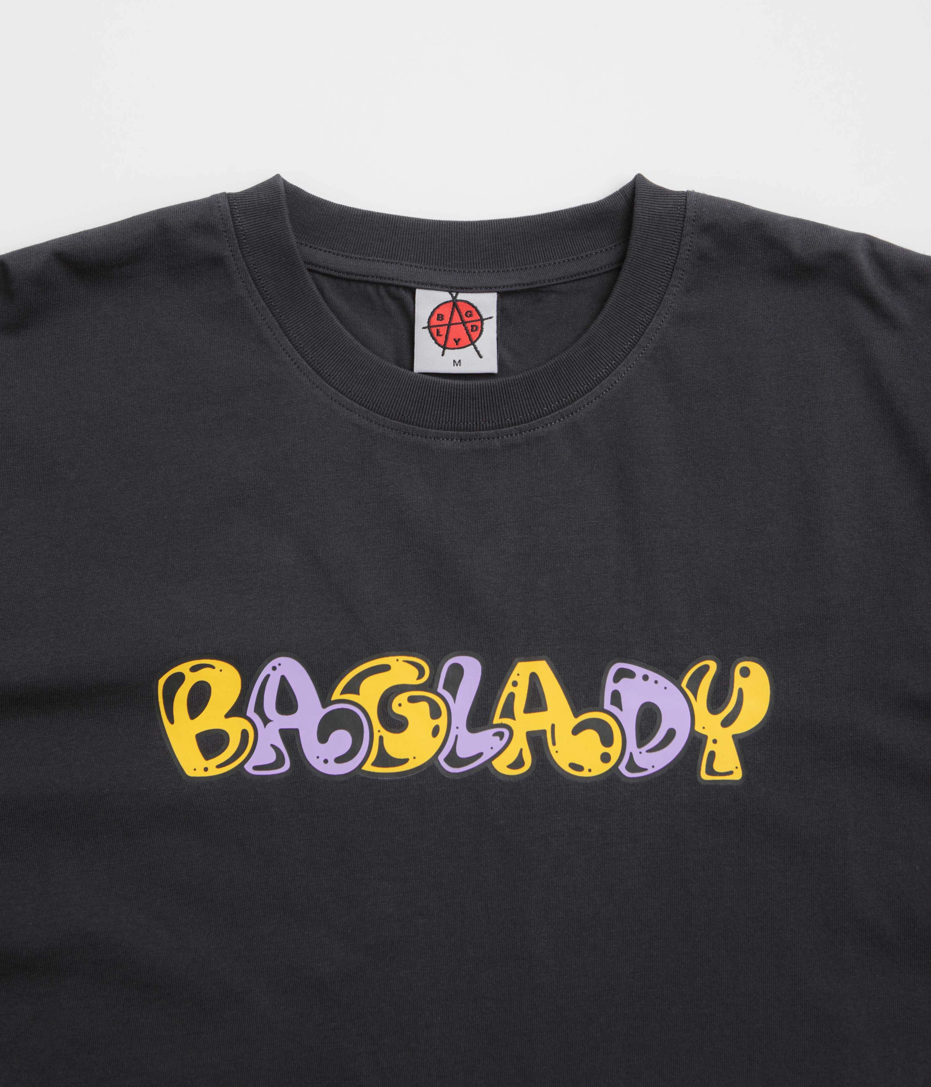 European size Baglady Overthrow T-Shirt - Off Black