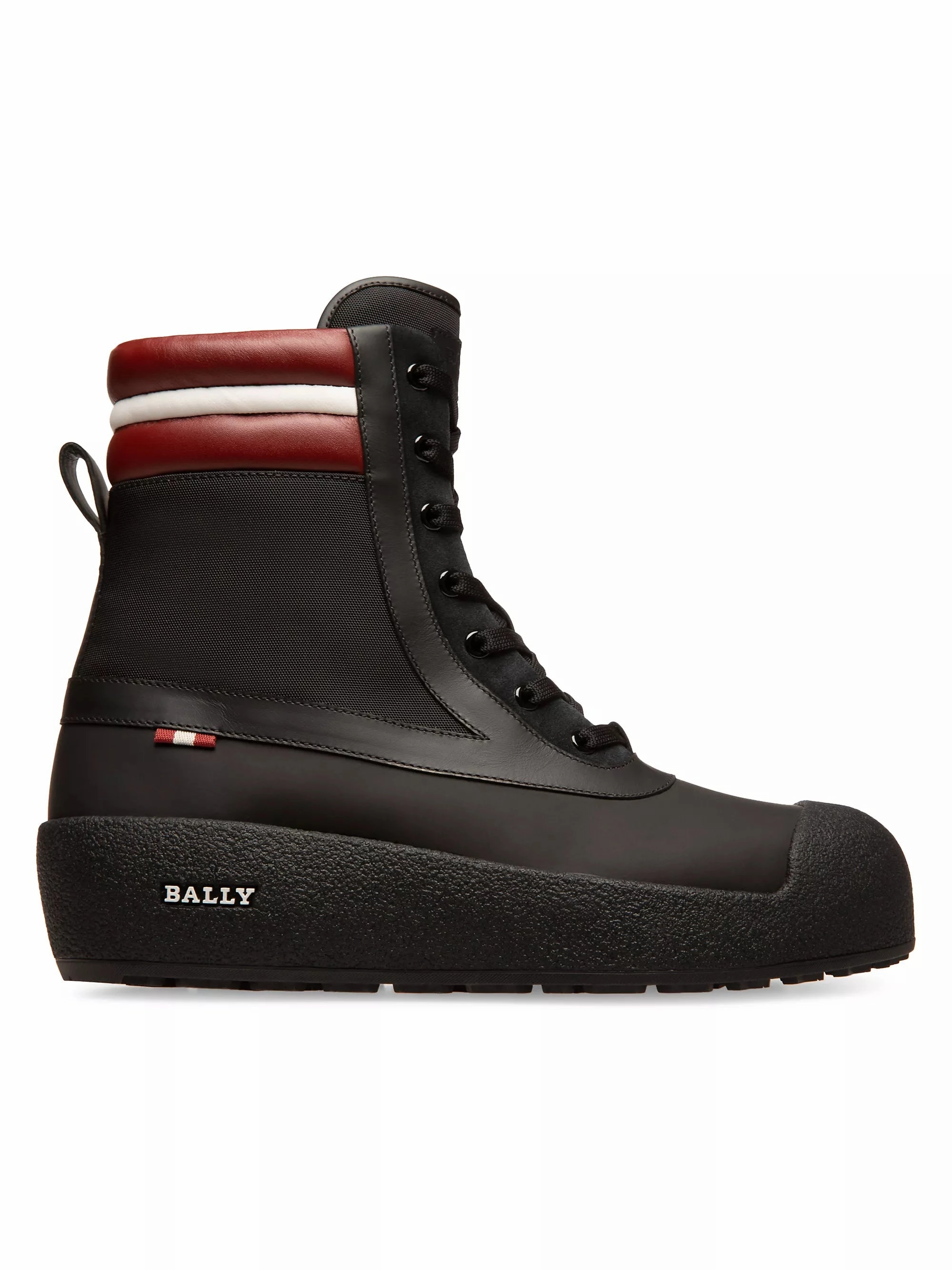Insulated Weather Resistant User Bally Croker 6239721 Men's Black Calf Leather Shirling-Lined Boots