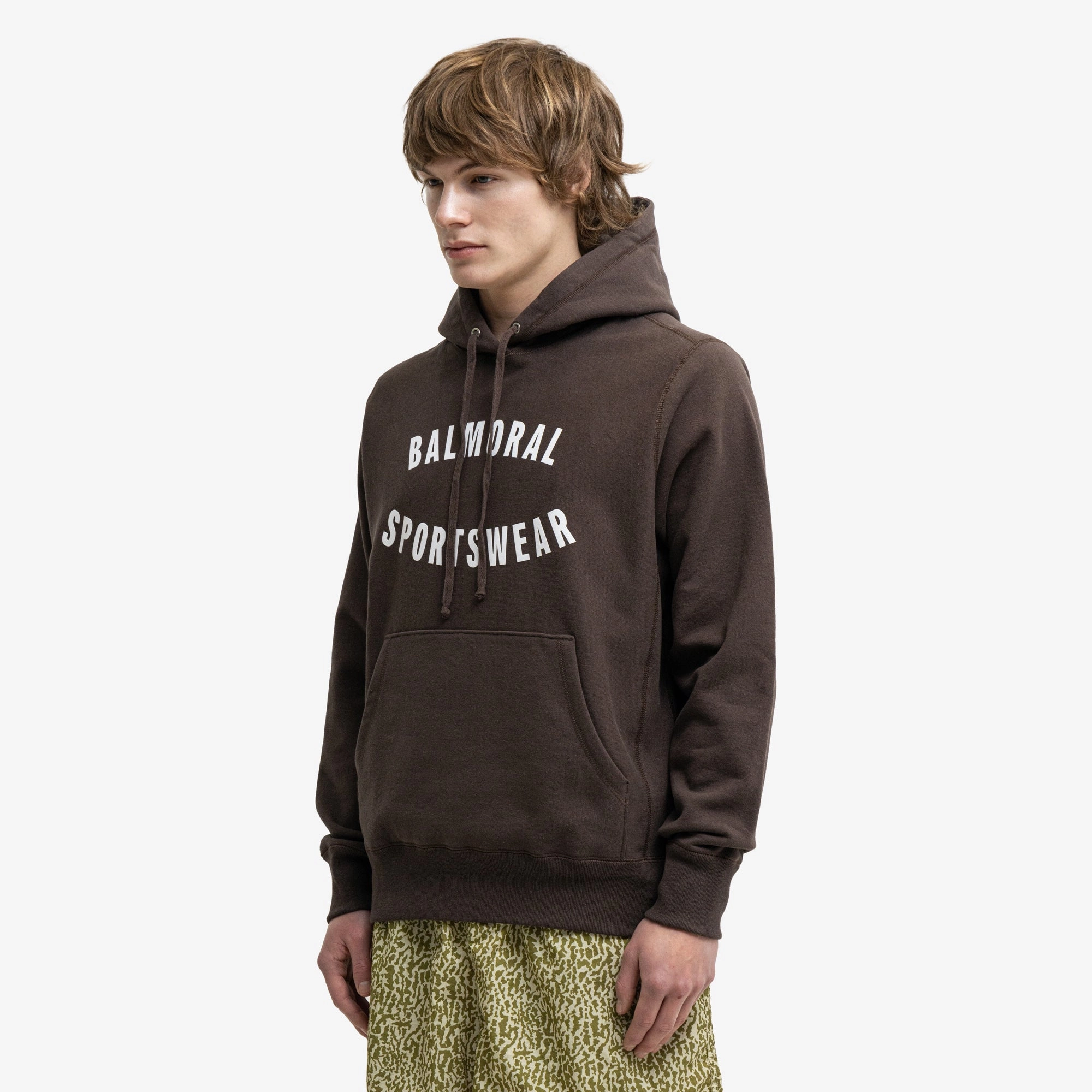 anti static coating Balmoral Parkhaven Hoodie Chocolate / White