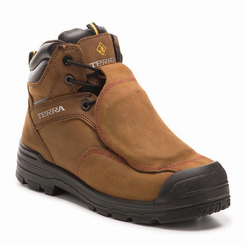 Eco Material Morning Walk Barricade Men's 6" Composite Toe Metguard work boots 305517/3057BN