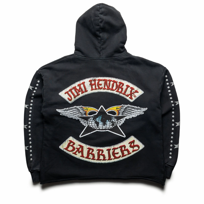 Roomy Fit Barriers Worldwide Ezy Ryder Hoodie - Vintage Black