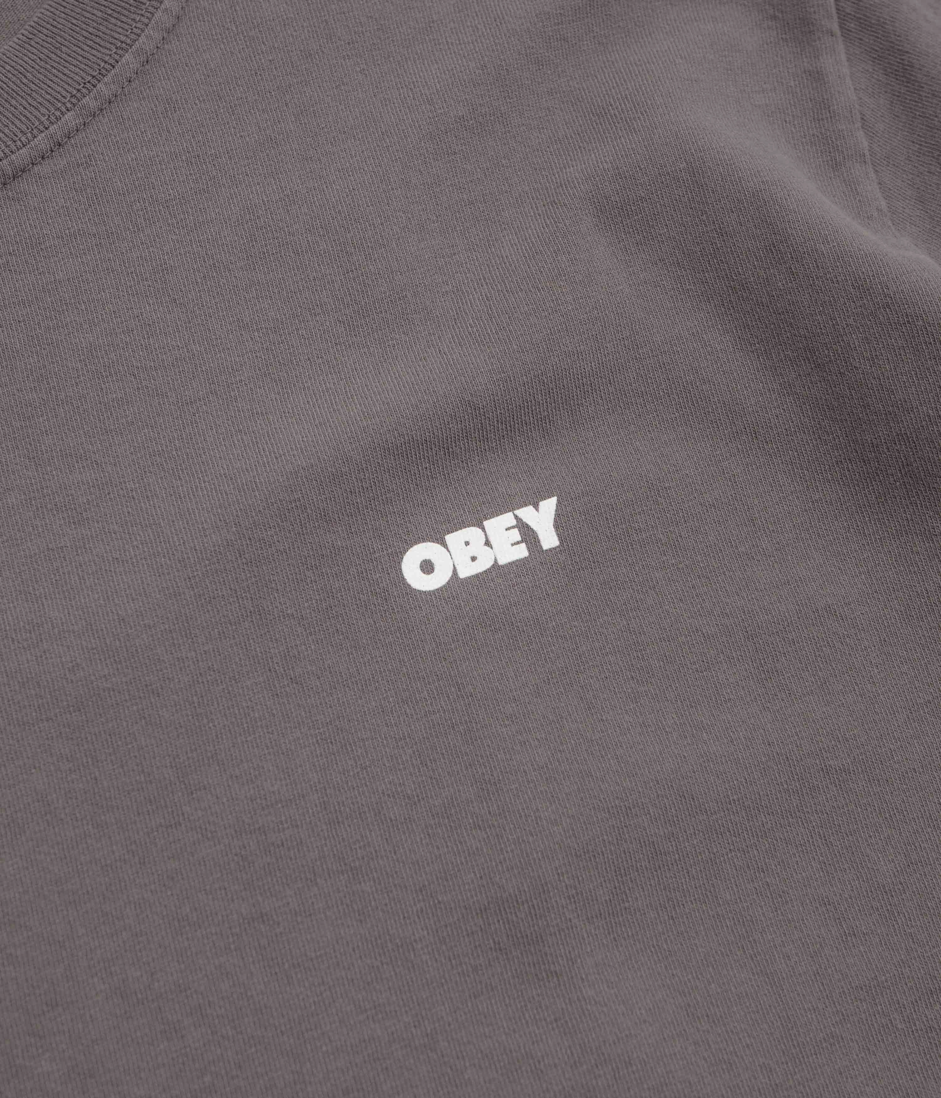 Obey Bold Icon Face T-Shirt - Pigment Dusty Black Colorful choice