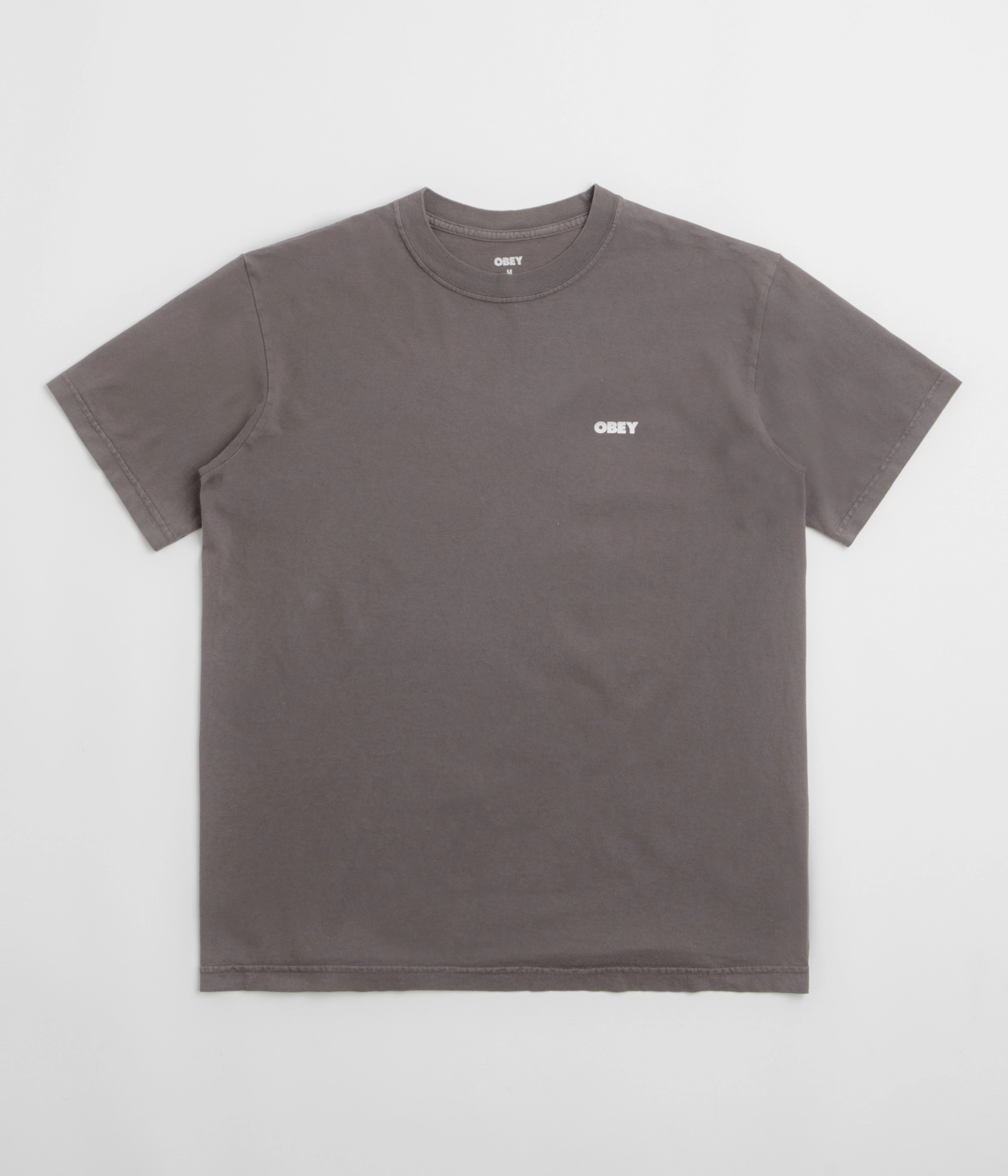 Floral Print cinema event Obey Bold Icon Face T-Shirt - Pigment Dusty Black