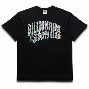 Quilted Pattern Iron safe Billionaire Boys Club Curve Mix Tee - Black