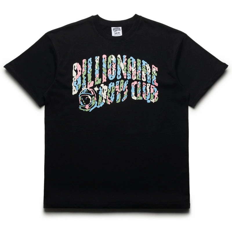 Quilted Pattern Iron safe Billionaire Boys Club Curve Mix Tee - Black